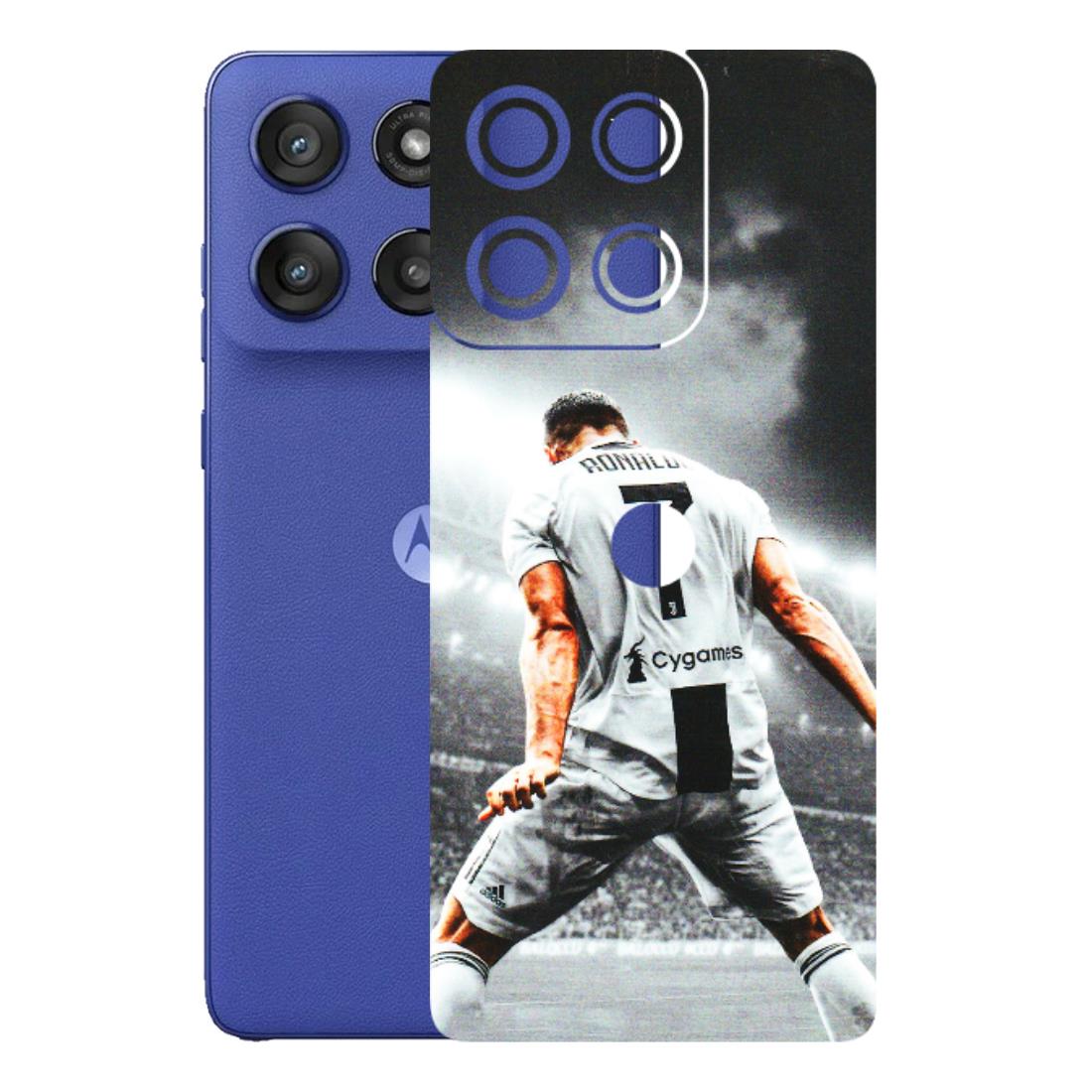 Motorola Phone Skins (All Models) - Ronaldo CR7 Crazy - 3D Embossed Finish (L-44) Motorola Edge 60 Stylus