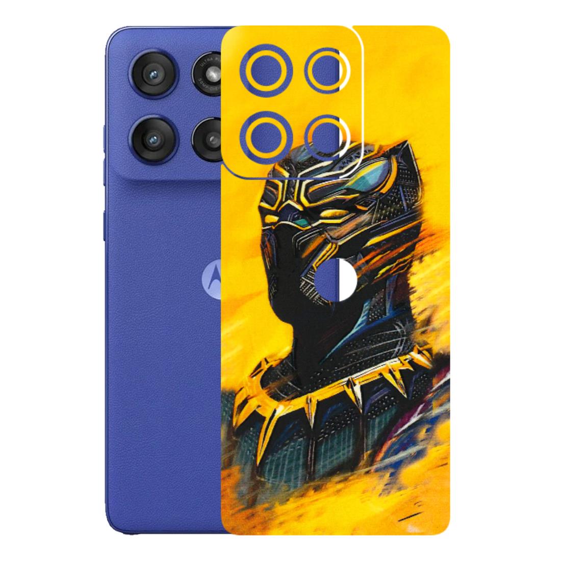 Motorola Phone Skins (All Models) - Yellow Panther - 3D Embossed Finish (L-54) Motorola Edge 60 Stylus