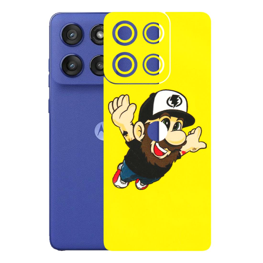 Motorola Phone Skins (All Models) - Flying Beardo - 3D Embossed Finish (L-60) Motorola Edge 60 Stylus