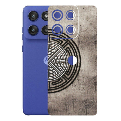 Motorola Phone Skins (All Models) - Mysterious Circular Design - 3D Embossed Finish (L-63) Motorola Edge 60 Stylus