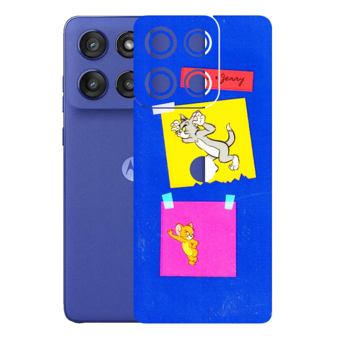 Motorola Phone Skins (All Models) - Tom N Jerry Sticky Notes - 3D Embossed Finish (L-88) Motorola Edge 60 Stylus