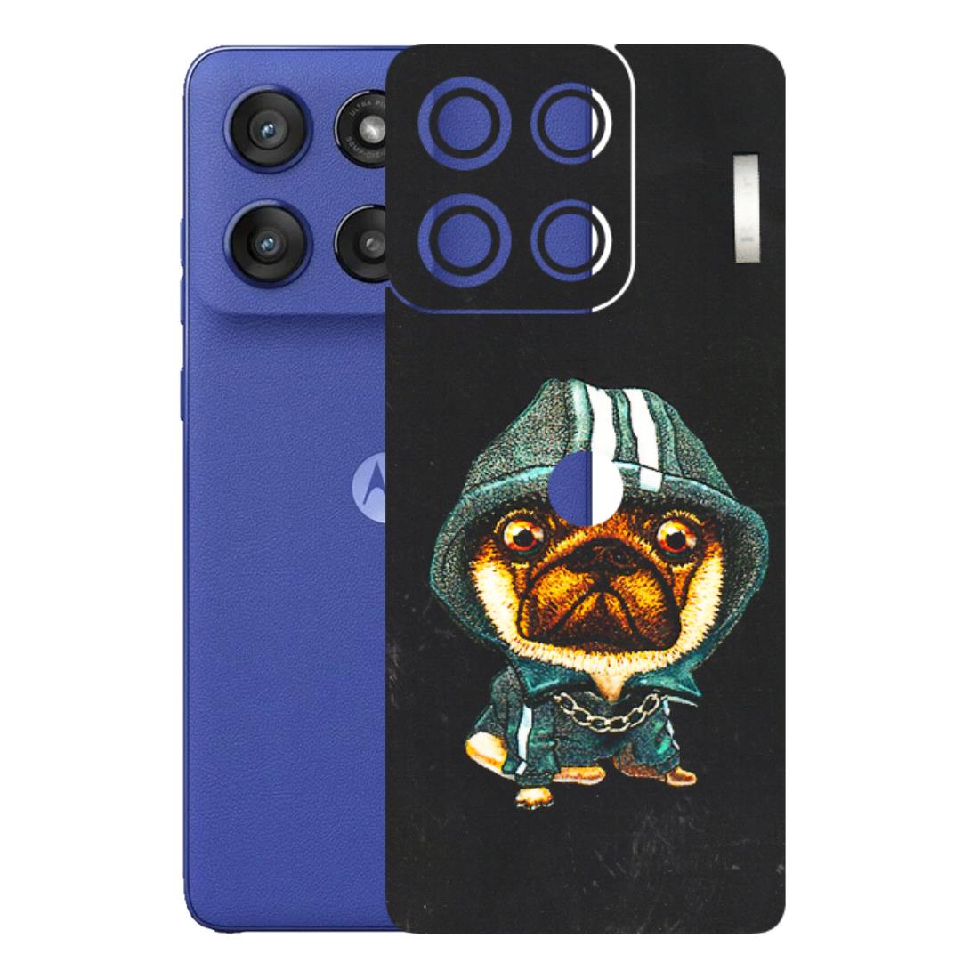 Motorola Phone Skins (All Models) - Puppy N Hoodie - 3D Embossed Finish (L-90) Motorola Edge 60 Stylus