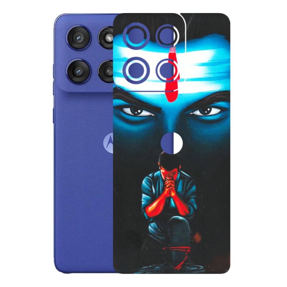 Motorola Phone Skins (All Models) - Mahakal Bhakt - Matte Finish (M-112) Motorola Edge 60 Stylus