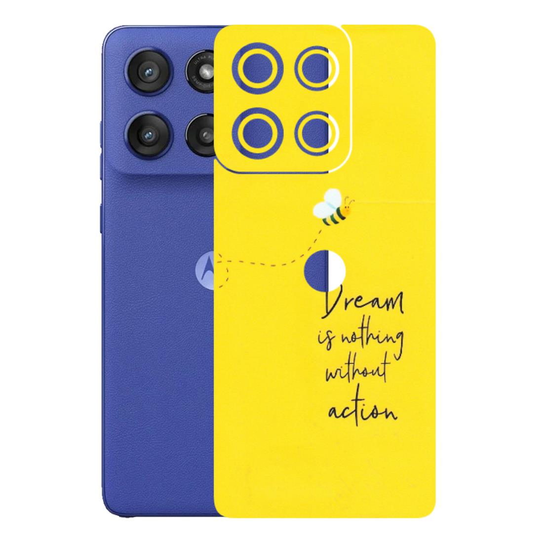 Motorola Phone Skins (All Models) - Dream Is Nothing Without Action - Matte Finish (M-138) Motorola Edge 60 Stylus