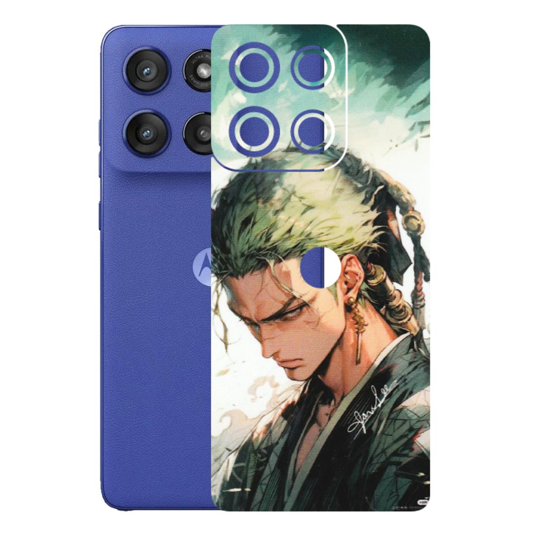 Motorola Phone Skins (All Models) - New Roronoa Zoro One Picece Anime - Matte Finish (M-140) Motorola Edge 60 Stylus