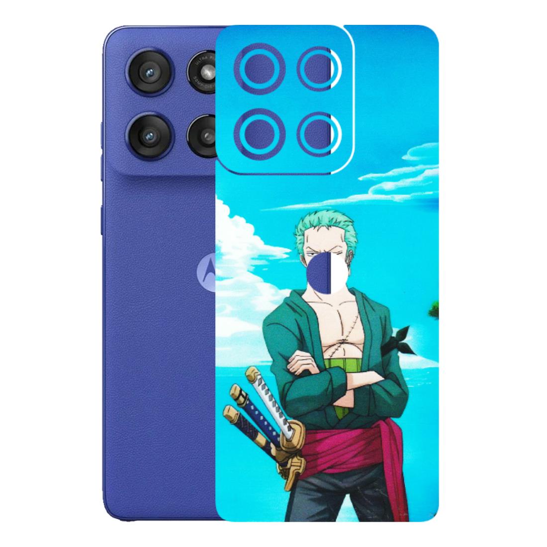 Motorola Phone Skins (All Models) - Cool Swordman Zoro Anime - Matte Finish (M-143) Motorola Edge 60 Stylus