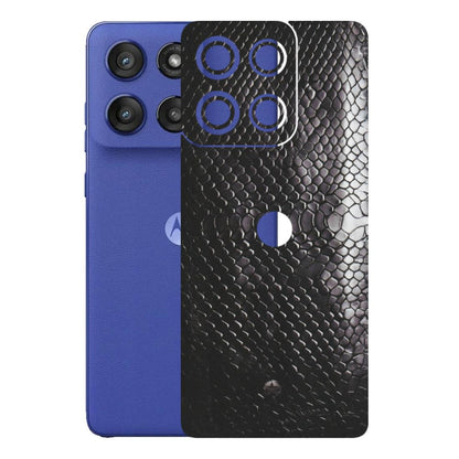 Motorola Phone Skins (All Models) - Black Snack Leather - Matte Finish (M-147) Motorola Edge 60 Stylus