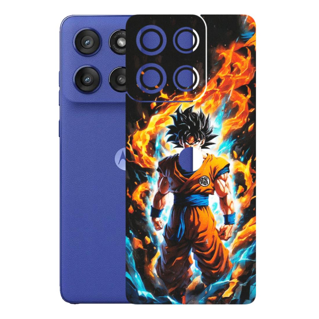 Motorola Phone Skins (All Models) - Goku Transformation Anime - Matte Finish (M-159) Motorola Edge 60 Stylus