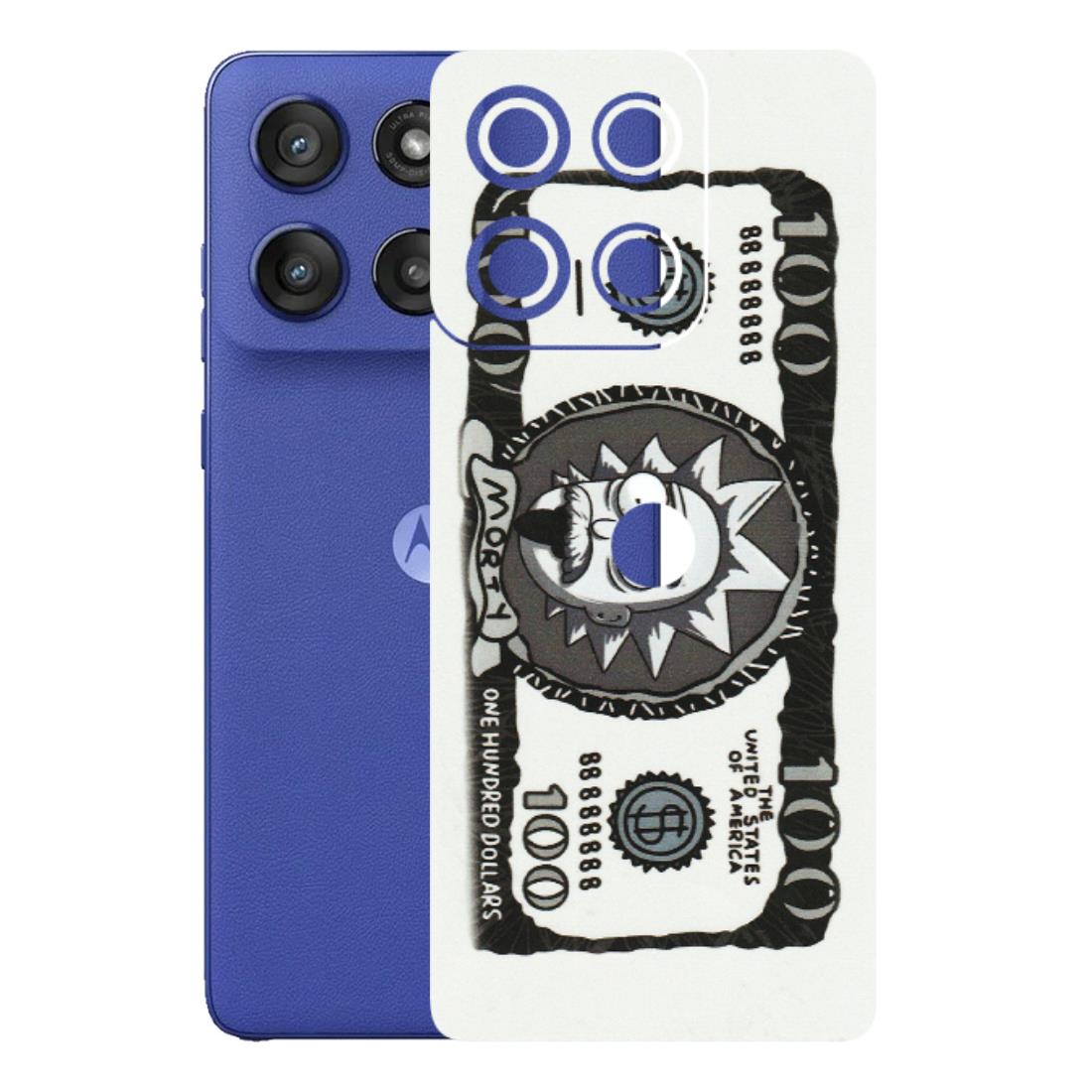 Motorola Phone Skins (All Models) - Rick And Morty Hundred Dollar Anime - Matte Finish (M-161) Motorola Edge 60 Stylus