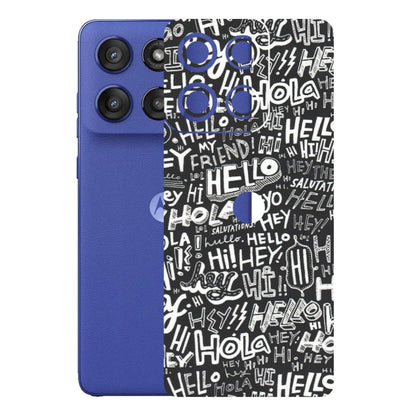 Motorola Phone Skins (All Models) - Hi Hello Doodles - Matte Finish (M-25) Motorola Edge 60 Stylus