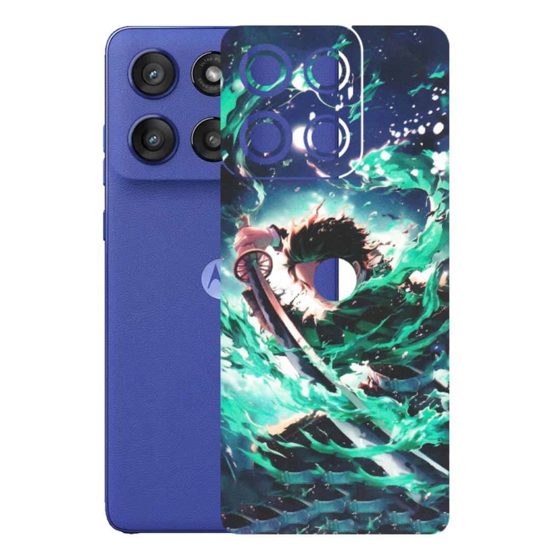 Motorola Phone Skins (All Models) - Sword Fighter Anime - Matte Finish (M-29) Motorola Edge 60 Stylus