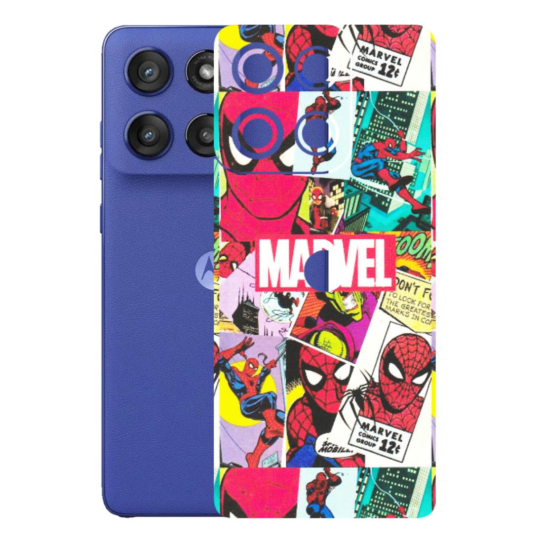 Motorola Phone Skins (All Models) - Marvel Comic Spiderman Grafitti - Matte Finish (M-72) Motorola Edge 60 Stylus
