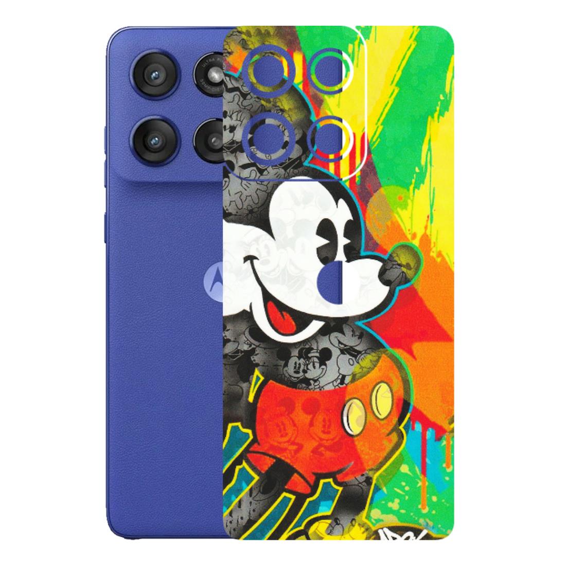 Motorola Phone Skins (All Models) - Multiple Mickey With Colourful Texture - Matte Finish (M-84) Motorola Edge 60 Stylus