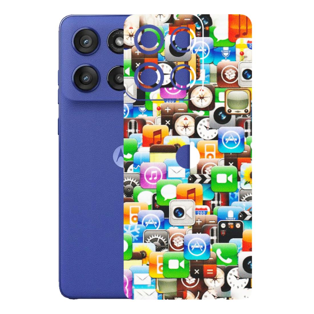 Motorola Phone Skins (All Models) - All Apple Icons - Matte Finish (M-93) Motorola Edge 60 Stylus