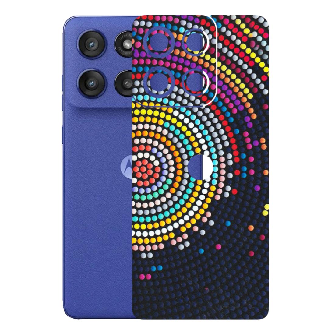 Motorola Phone Skins (All Models) - Rainbow Dot Mandala - Matte Finish (M-97) Motorola Edge 60 Stylus