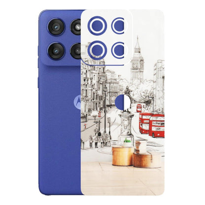 Motorola Phone Skins (All Models) - London Street - Transparent Finish (T-02) Motorola Edge 60 Stylus