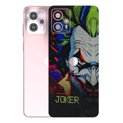 Motorola Phone Skins (All Models) - Joker Dot Matrix - 3D Embossed Finish (L-08) Motorola G13