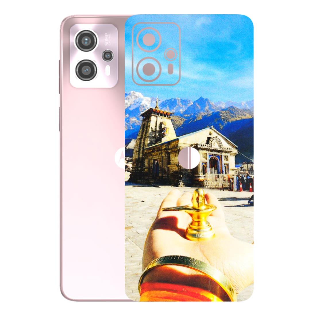 Motorola Phone Skins (All Models) - Beauty of Kedarnath - 3D Embossed Finish (L-108) Motorola G13