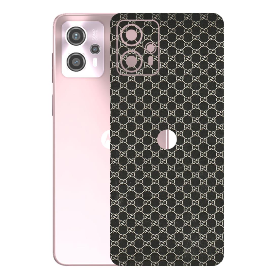 Motorola Phone Skins (All Models) - Black G Print - 3D Embossed Finish (L-109) Motorola G13