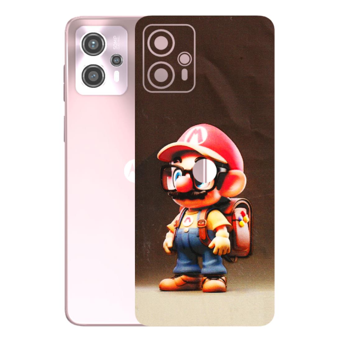 Motorola Phone Skins (All Models) - Little Mario - 3D Embossed Finish (L-119) Motorola G13