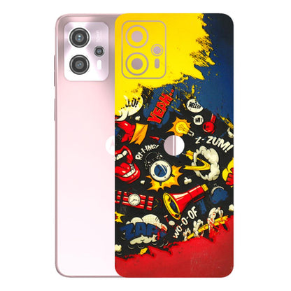 Motorola Phone Skins (All Models) - Pacific Doodle Art - 3D Embossed Finish (L-120) Motorola G13