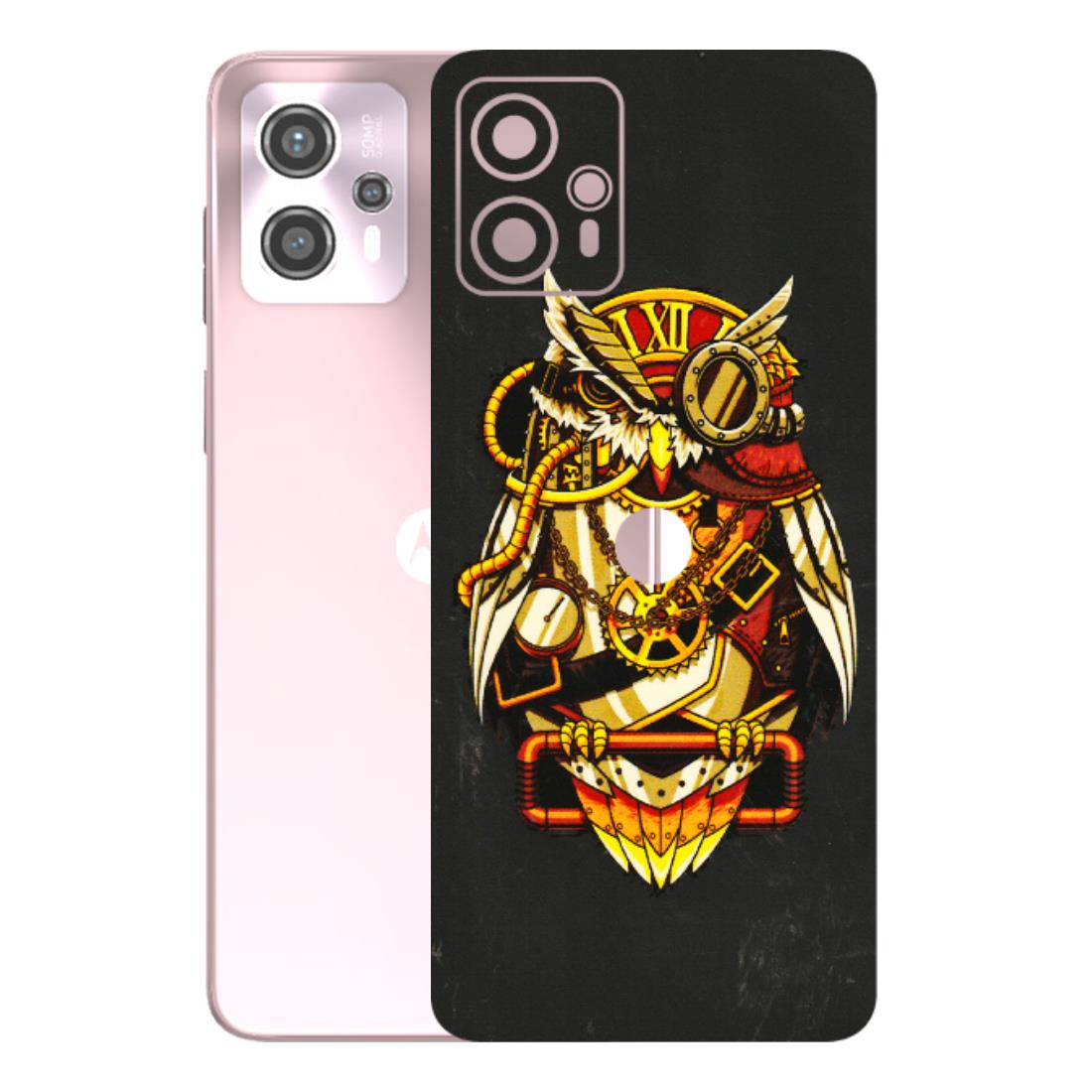 Motorola Phone Skins (All Models) - Classy Smart Owl - 3D Embossed Finish (L-144) Motorola G13
