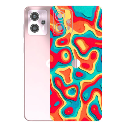 Motorola Phone Skins (All Models) - Abstract Swirl - 3D Embossed Finish (L-150) Motorola G13