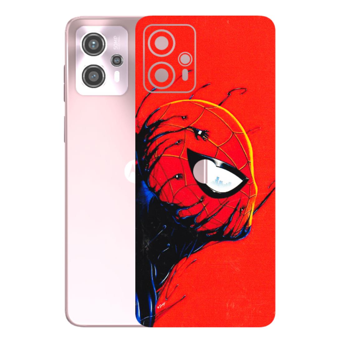 Motorola Phone Skins (All Models) - Spiderman Face Venom - 3D Embossed Finish (L-165) Motorola G13
