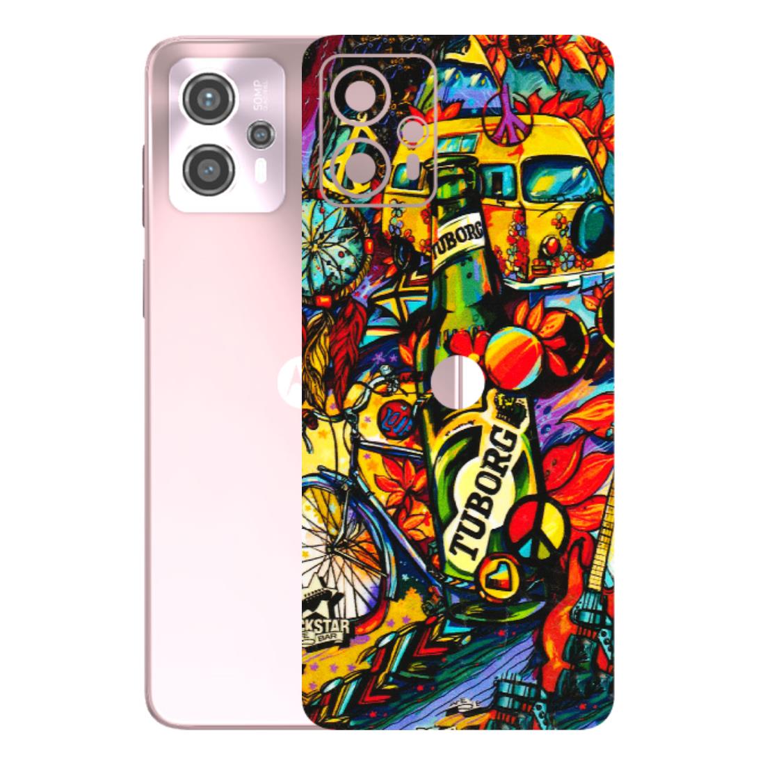 Motorola Phone Skins (All Models) - Cool Beer Bottle - 3D Embossed Finish (L-193) Motorola G13