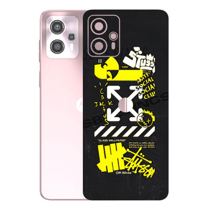 Motorola Phone Skins (All Models) - Anti Social Graffiti - 3D Embossed Finish (L-198) Motorola G13