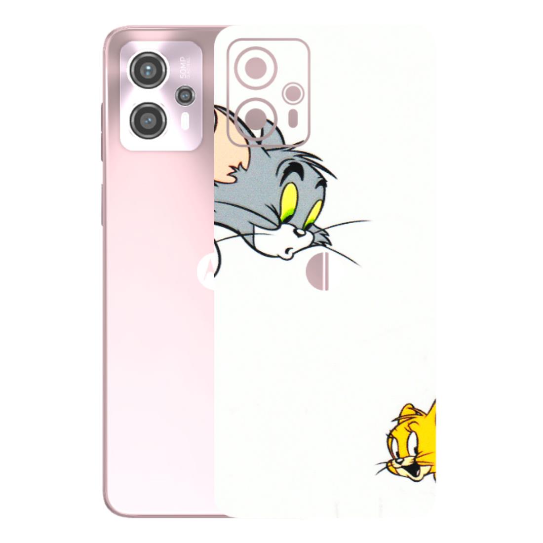 Motorola Phone Skins (All Models) - Cute Tom And Jerry - 3D Embossed Finish (L-220) Motorola G13
