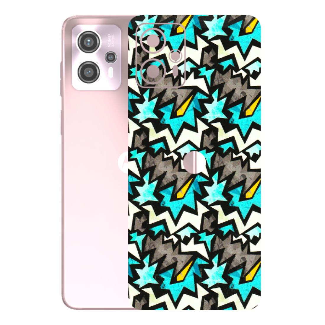 Motorola Phone Skins (All Models) - Funky Zig Zag - 3D Embossed Finish (L-223) Motorola G13