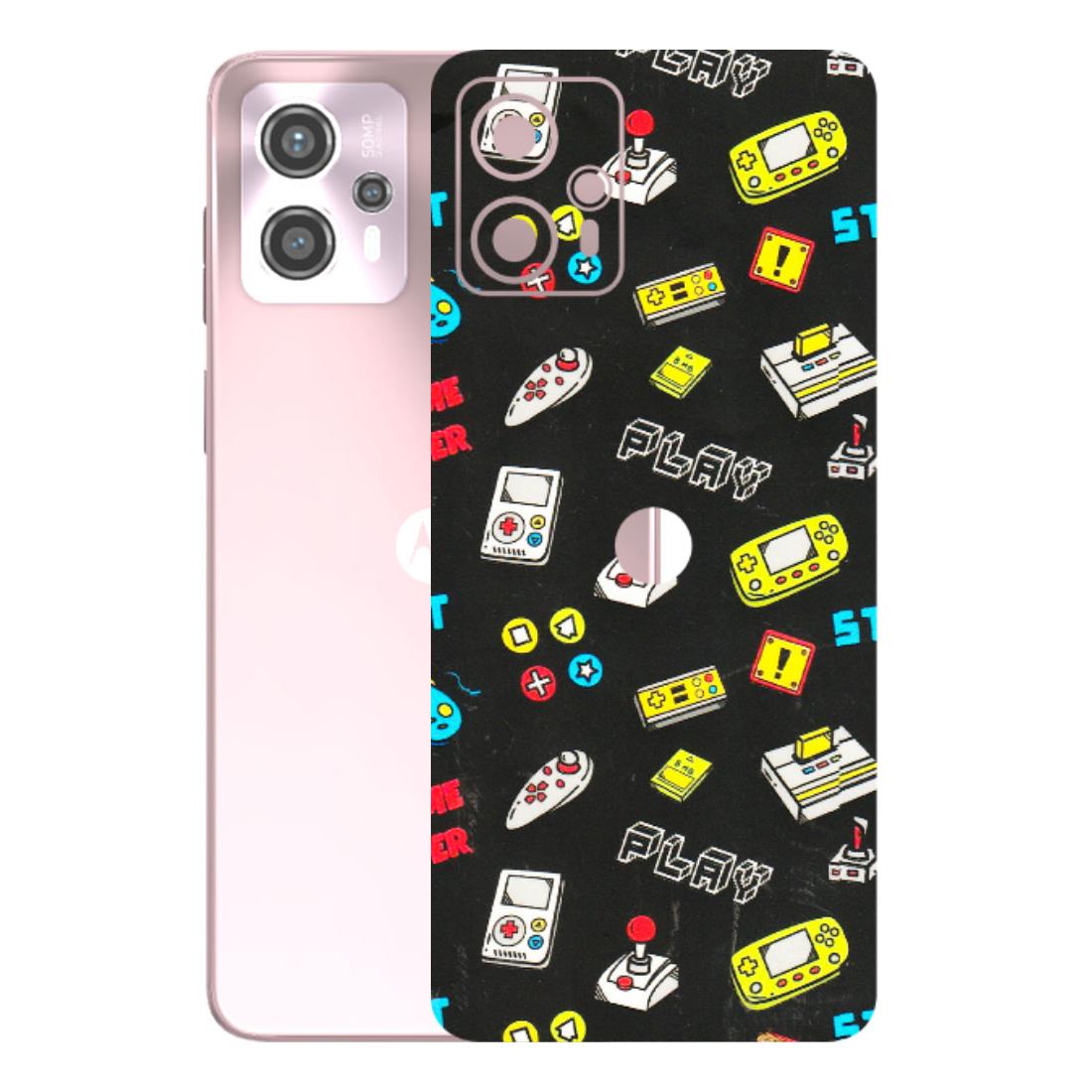 Motorola Phone Skins (All Models) - Gaming Doodles - 3D Embossed Finish (L-224) Motorola G13