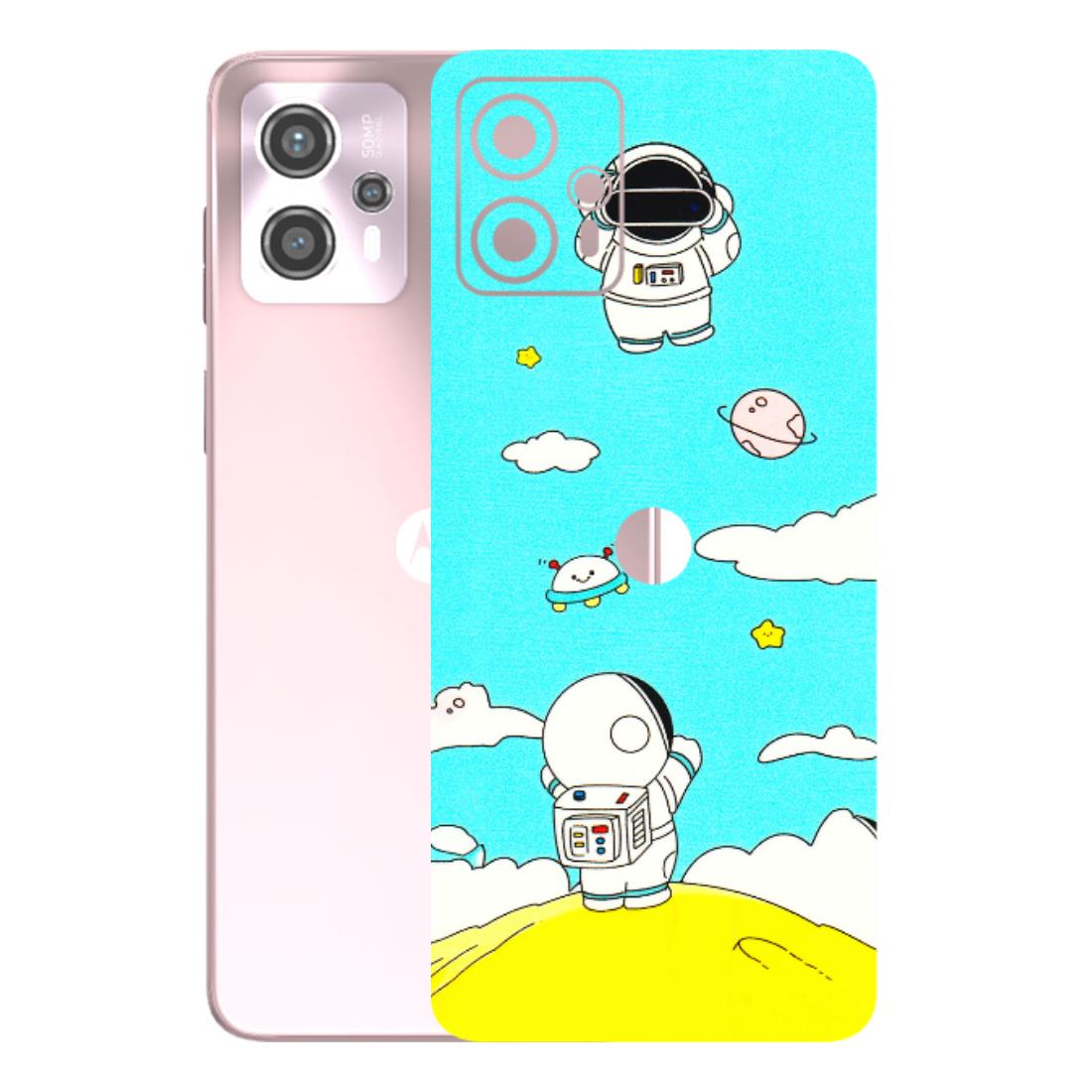 Motorola Phone Skins (All Models) - Blue Skies Astro Float - 3D Embossed Finish (L-230) Motorola G13