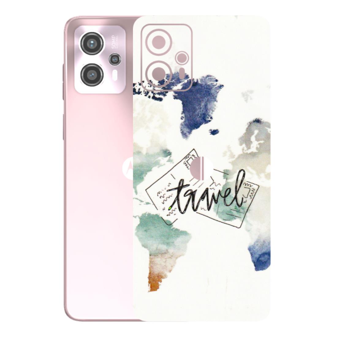Motorola Phone Skins (All Models) - Travel The World - 3D Embossed Finish (L-232) Motorola G13