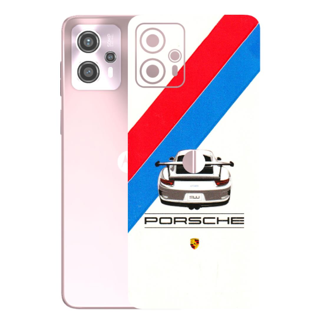 Motorola Phone Skins (All Models) - Porche Car Sober Logo - 3D Embossed Finish (L-248) Motorola G13