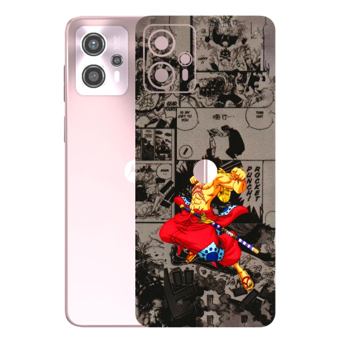 Motorola Phone Skins (All Models) - One Piece Rocket Punch Manga - 3D Embossed Finish (L-25) Motorola G13
