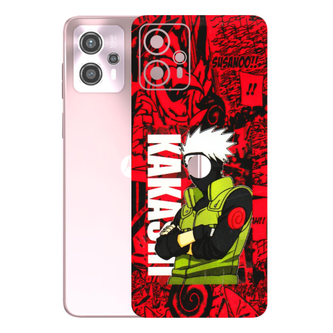 Motorola Phone Skins (All Models) - Kakashi Red Anime - 3D Embossed Finish (L-251) Motorola G13