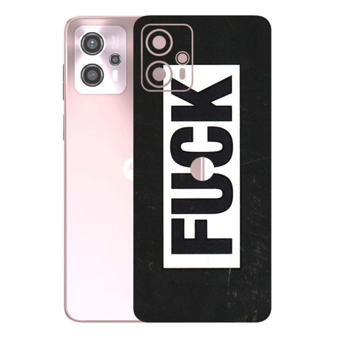 Motorola Phone Skins (All Models) - The F Word - 3D Embossed Finish (L-255) Motorola G13