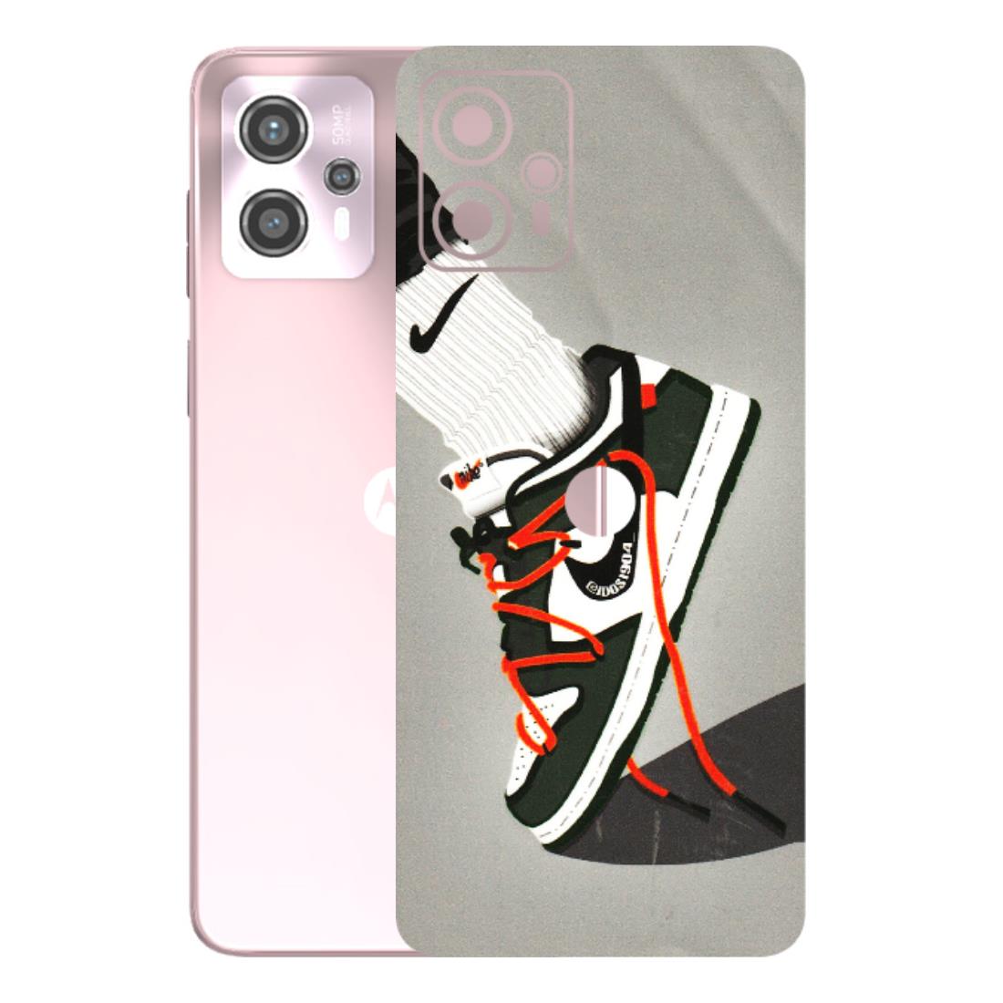 Motorola Phone Skins (All Models) - New Grey Sneaker - 3D Embossed Finish (L-261) Motorola G13