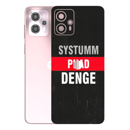 Motorola Phone Skins (All Models) - Systumm Phad Denge - 3D Embossed Finish (L-278) Motorola G13