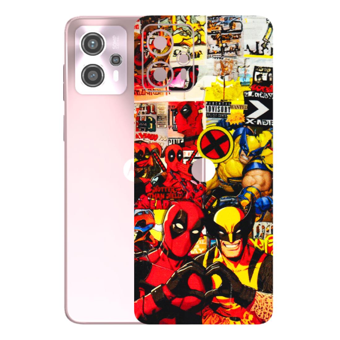 Motorola Phone Skins (All Models) - Spidy Wolverine - 3D Embossed Finish (L-310) Motorola G13
