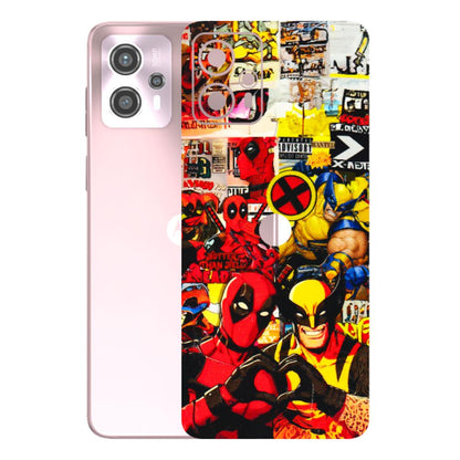 Motorola Phone Skins (All Models) - Spidy Wolverine - 3D Embossed Finish (L-310) Motorola G13