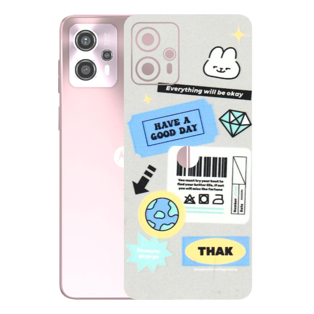Motorola Phone Skins (All Models) - Will Be Okay Design - 3D Embossed Finish (L-316) Motorola G13