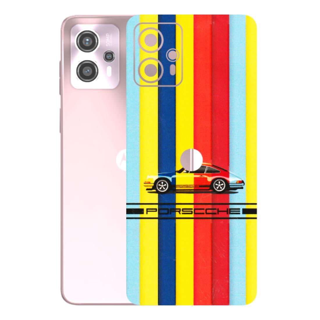 Motorola Phone Skins (All Models) - Multicolour Porche - 3D Embossed Finish (L-39) Motorola G13