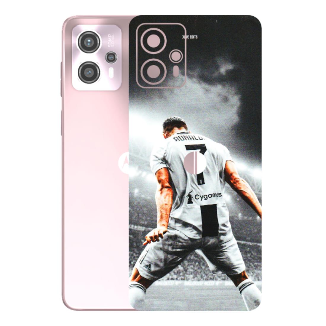 Motorola Phone Skins (All Models) - Ronaldo CR7 Crazy - 3D Embossed Finish (L-44) Motorola G13