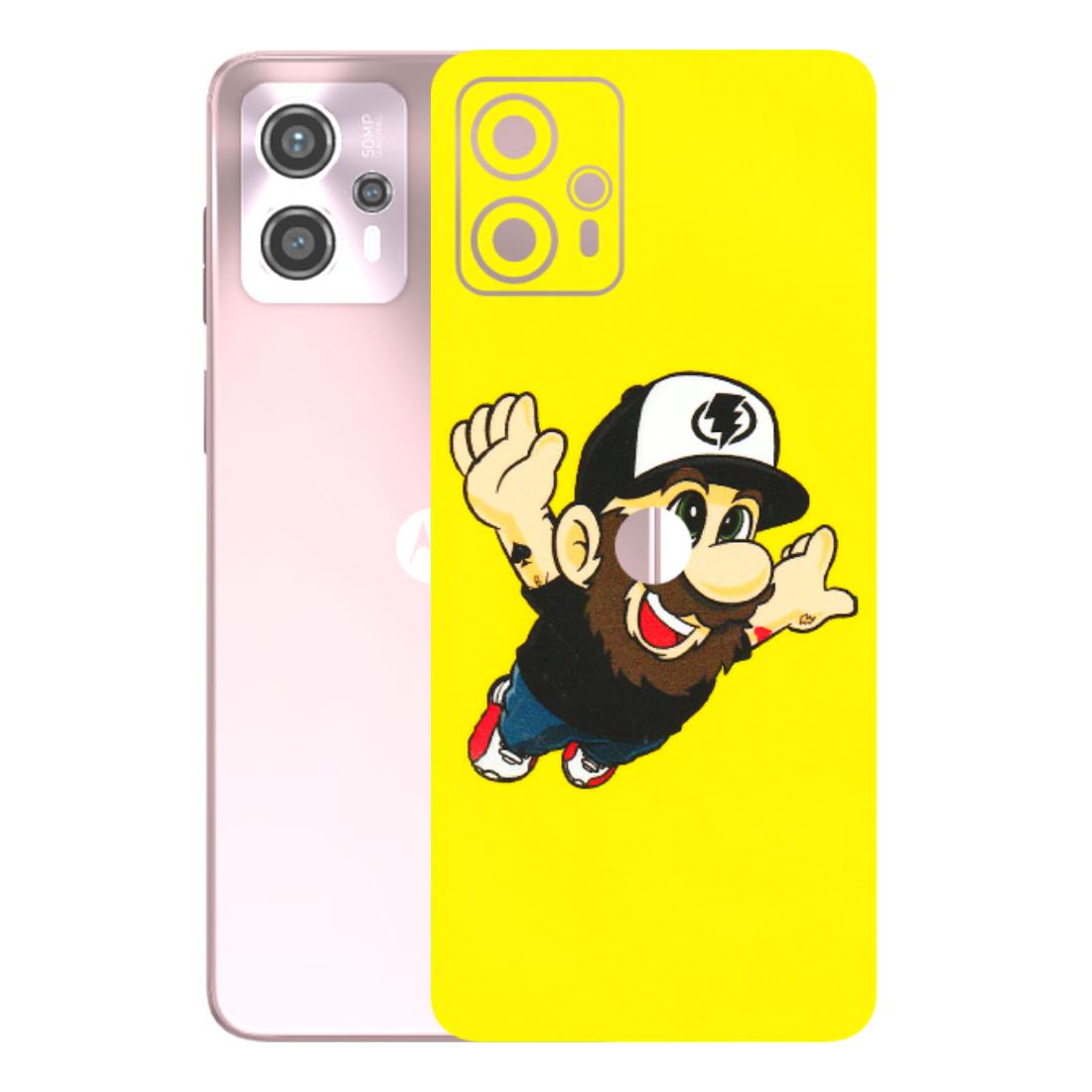 Motorola Phone Skins (All Models) - Flying Beardo - 3D Embossed Finish (L-60) Motorola G13