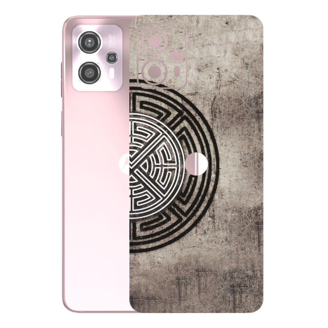 Motorola Phone Skins (All Models) - Mysterious Circular Design - 3D Embossed Finish (L-63) Motorola G13