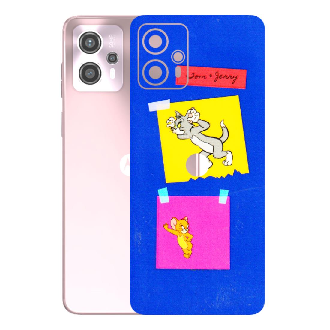Motorola Phone Skins (All Models) - Tom N Jerry Sticky Notes - 3D Embossed Finish (L-88) Motorola G13