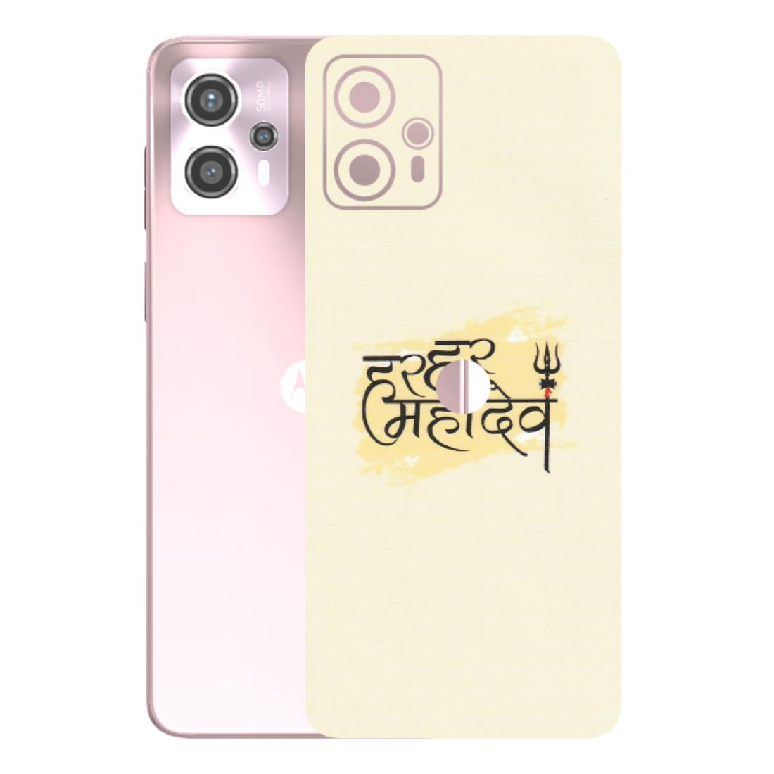 Motorola Phone Skins (All Models) - Har Har Mahadev - Matte Finish (M-10) Motorola G13